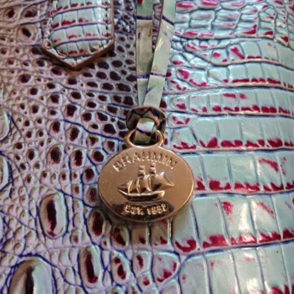 Brahmin Duxbury Satchel Seltzer Ombre Melbourne Bag Purse Handbag - Picture 6 of 13